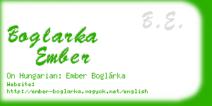 boglarka ember business card